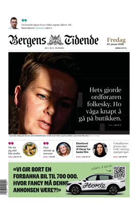 Cover of Bergens Tidende