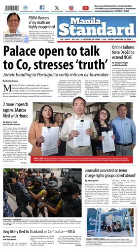 Cover of Manila Standard