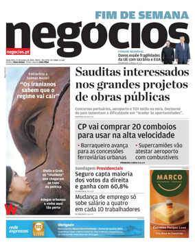 Cover of Jornal de Negocios