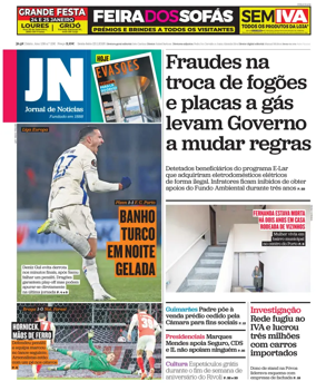 Cover of Jornal de Noticias