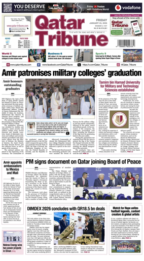 Cover of Qatar Tribune