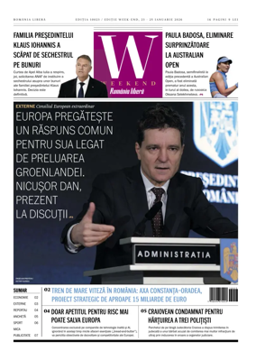 Cover of Romania Libera - Friday Edition
