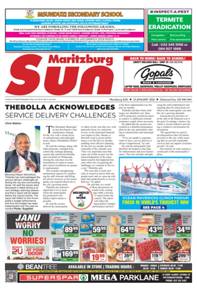 Cover of Maritzburg Sun (South Africa)