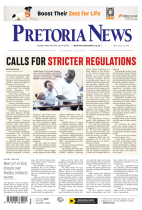 Cover of Pretoria News
