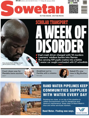 Cover of Sowetan