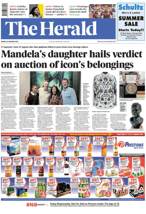 Cover of The Herald (South Africa)
