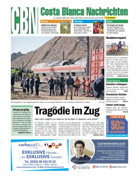Cover of Costa Blanca Nachrichten