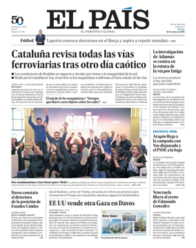 Cover of EL PAIS Valencia