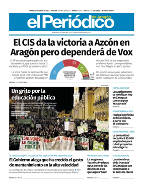 Cover of El Periodico Aragon