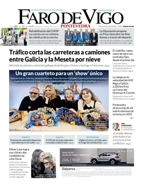 Cover of Faro de Vigo (Pontevedra)