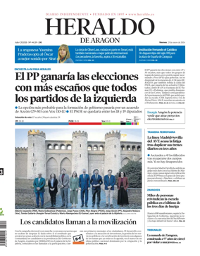 Cover of Heraldo de Aragon