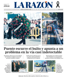 Cover of La Razon (Madrid)