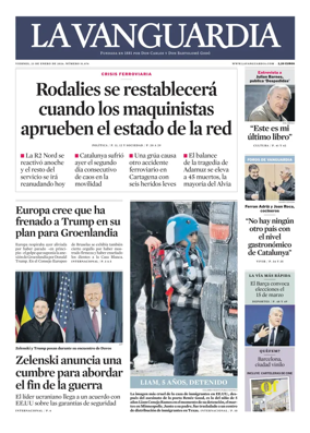 Cover of La Vanguardia
