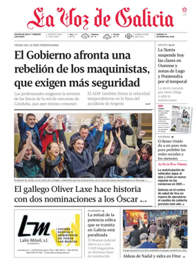 Cover of La Voz de Galicia (Deza)