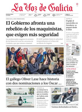 Cover of La Voz de Galicia (Ferrol)