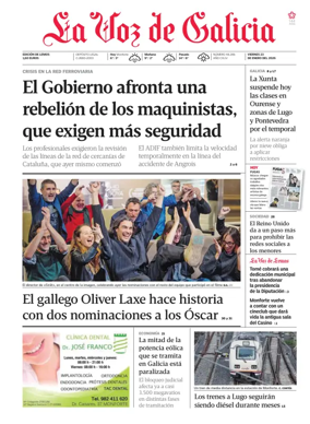 Cover of La Voz de Galicia (Monforte)