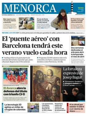 Cover of Menorca Diario Insular