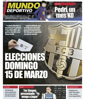 Cover of Mundo Deportivo (Barcelona)