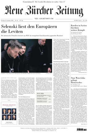 Cover of Neue Zurcher Zeitung
