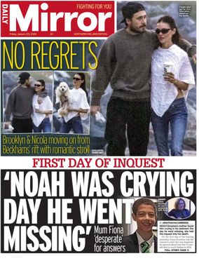 Cover of Daily Mirror (Northern Ireland)