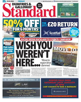 Cover of Dumfries & Galloway Standard