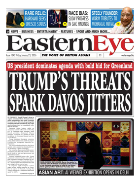 Cover of Eastern Eye (UK)