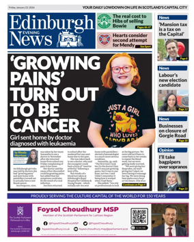 Cover of Edinburgh Evening News