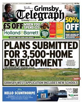 Cover of Grimsby Telegraph