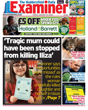 Cover of Huddersfield Daily Examiner