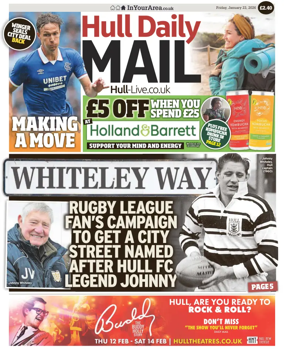 Cover of Hull Daily Mail