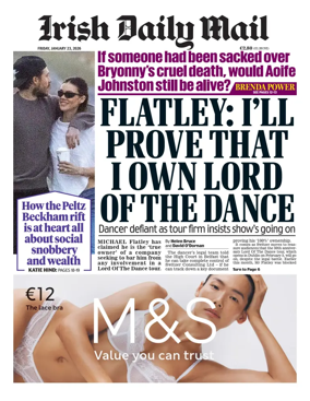 Cover of Irish Daily Mail