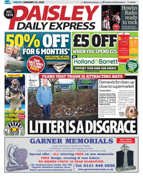 Cover of Paisley Daily Express
