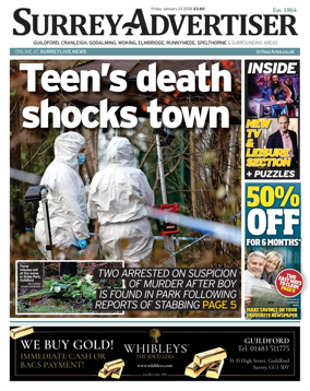 Cover of Surrey Advertiser