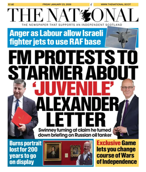 Cover of The National (Scotland)