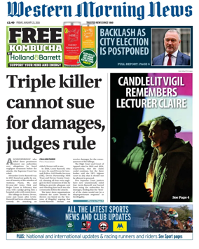 Cover of Western Morning News