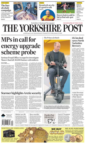 Cover of Yorkshire Post