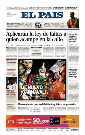 Cover of El Pais (Uruguay)