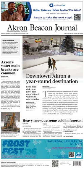 Cover of Akron Beacon Journal