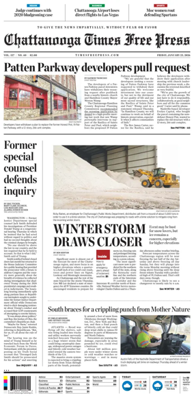 Cover of Chattanooga Times Free Press