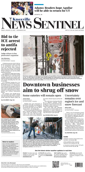 Cover of Knoxville News Sentinel