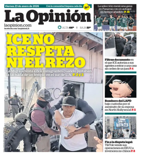 Cover of La Opinion