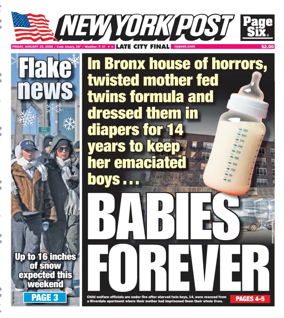 Cover of New York Post