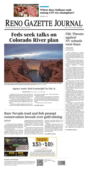 Cover of Reno Gazette Journal