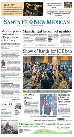 Cover of Santa Fe New Mexican