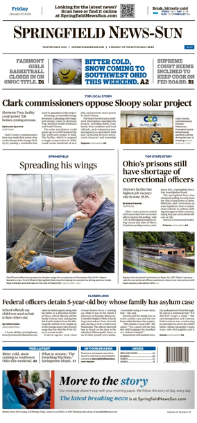 Cover of Springfield News-Sun