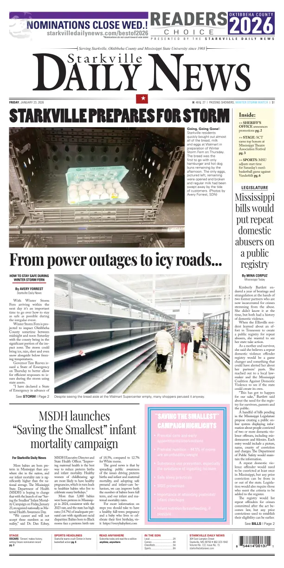 Cover of Starkville Daily News