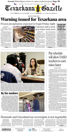 Cover of Texarkana Gazette