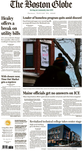 Cover of The Boston Globe