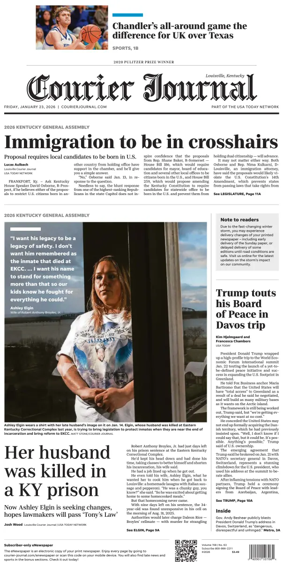 Cover of The Courier-Journal (Louisville)