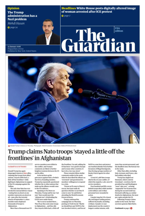 Cover of The Guardian (USA)
